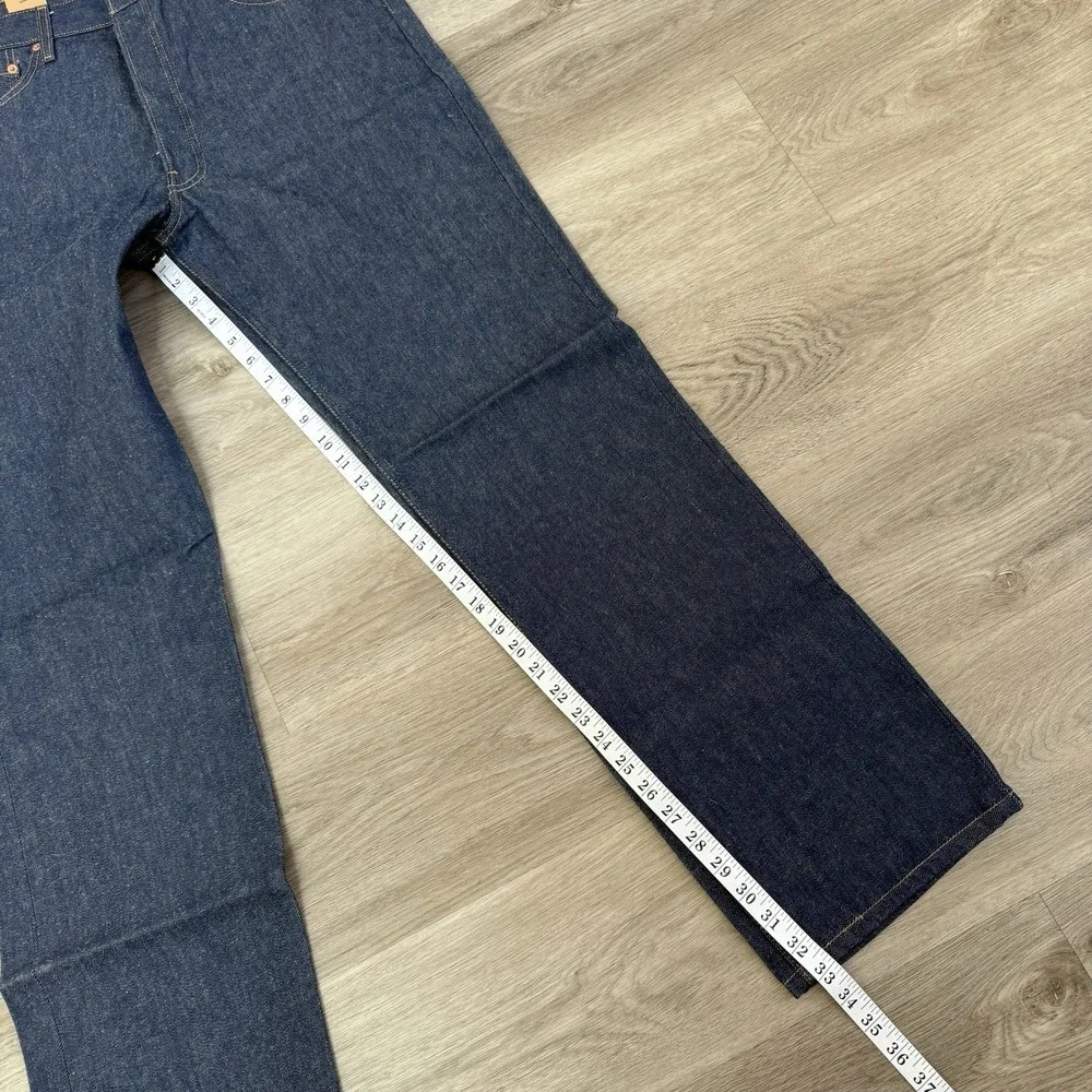 VTG Levis 501XX Shrink To Fit Jeans 35x33 Deadstock Raw Denim 2001 NOS 501 0000